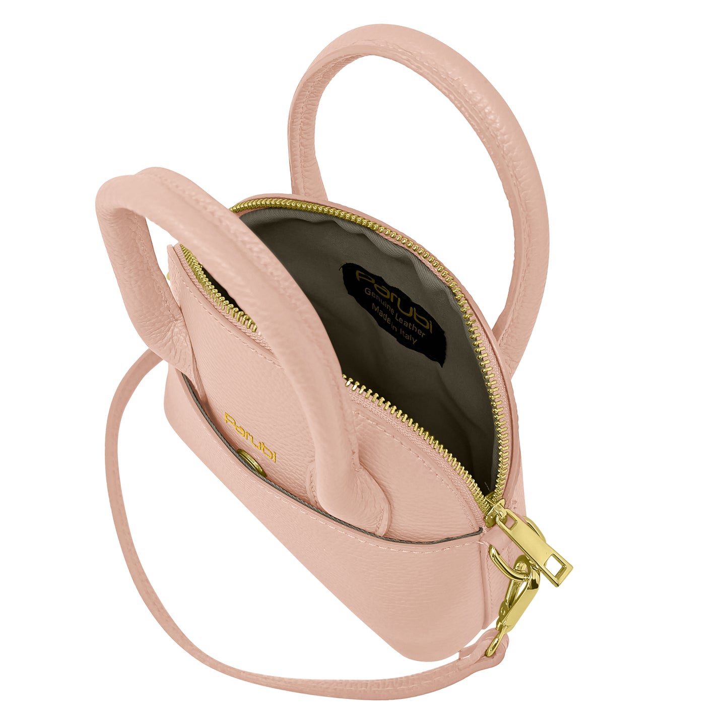 Borsa Donna Piccola a Mano con Tracolla, In Vera Pelle, Made in Italy, Modello Deva Parubi Borse - vista 90
