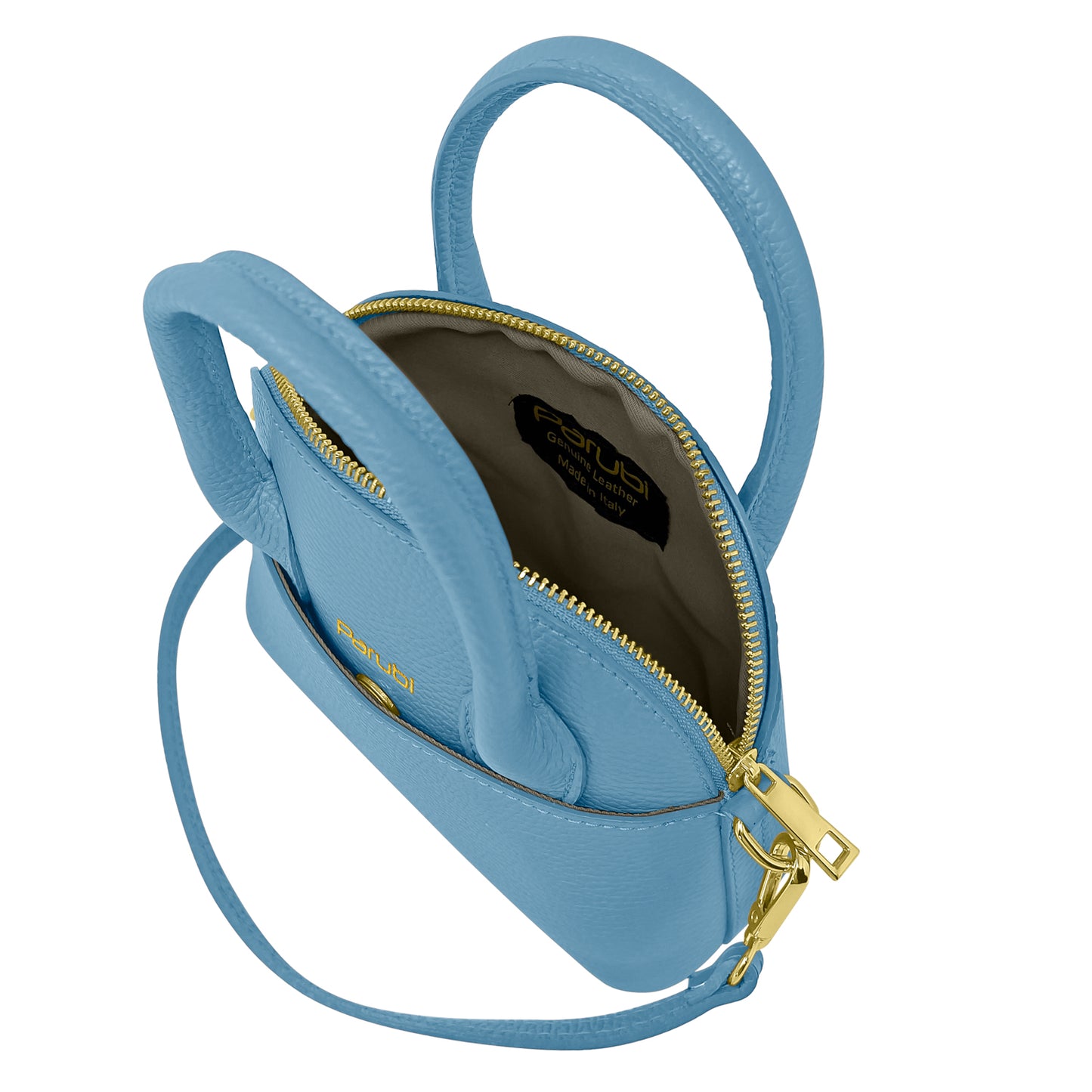 Borsa Donna Piccola a Mano con Tracolla, In Vera Pelle, Made in Italy, Modello Deva Parubi Borse - vista 84