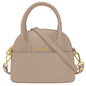 Borsa Donna Piccola a Mano con Tracolla, In Vera Pelle, Made in Italy, Modello Deva Parubi Borse Tortora - vista 73