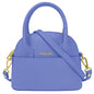 Borsa Donna Piccola a Mano con Tracolla, In Vera Pelle, Made in Italy, Modello Deva Parubi Borse Blu - foto prodotto