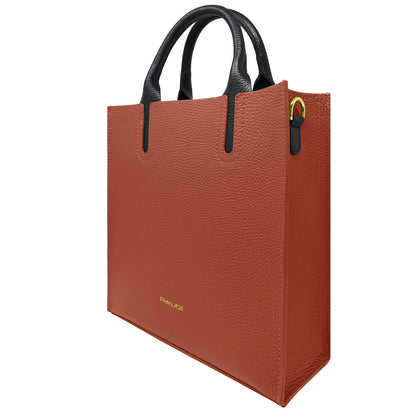 Borsa Donna a Mano con Tracolla, In Vera Pelle Morbida, Made in Italy, Modello Clizia Parubi Borse - vista 202