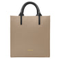 Borsa Donna a Mano con Tracolla, In Vera Pelle Morbida, Made in Italy, Modello Clizia Parubi Borse Marmo - vista 209