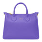 Borsa Donna a Mano con Tracolla, In Vera Pelle Morbida, Made in Italy, Modello Ada Parubi Borse Blu Pervinca - vista 109