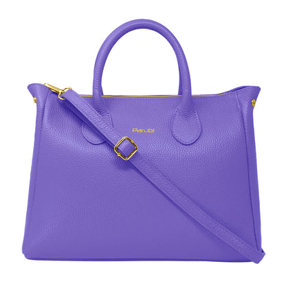 Borsa Donna a Mano con Tracolla, In Vera Pelle Morbida, Made in Italy, Modello Ada Parubi Borse - vista 110