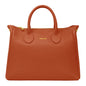 Borsa Donna a Mano con Tracolla, In Vera Pelle Morbida, Made in Italy, Modello Ada Parubi Borse Rosso Mattone - vista 145