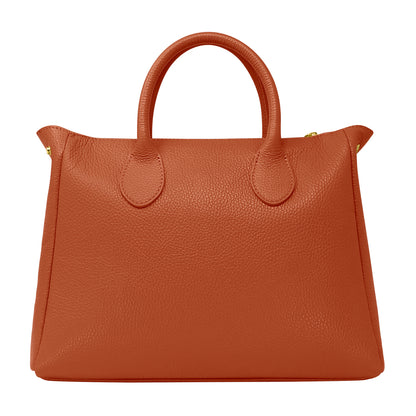 Borsa Donna a Mano con Tracolla, In Vera Pelle Morbida, Made in Italy, Modello Ada Parubi Borse - vista 148