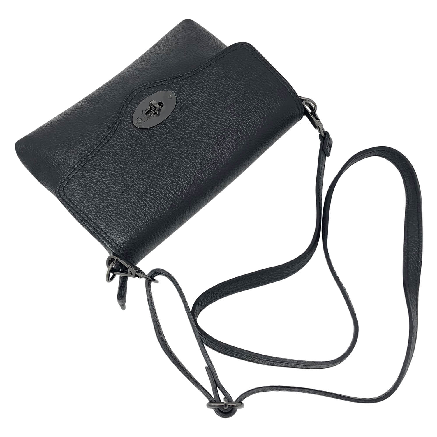 Borsa Donna a Mano con Tracolla, In Vera Pelle, Made in Italy, Modello Dalia Parubi Borse - vista 4