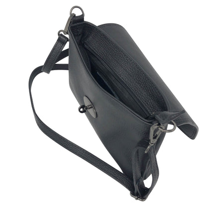 Borsa Donna a Mano con Tracolla, In Vera Pelle, Made in Italy, Modello Dalia Parubi Borse - vista 5