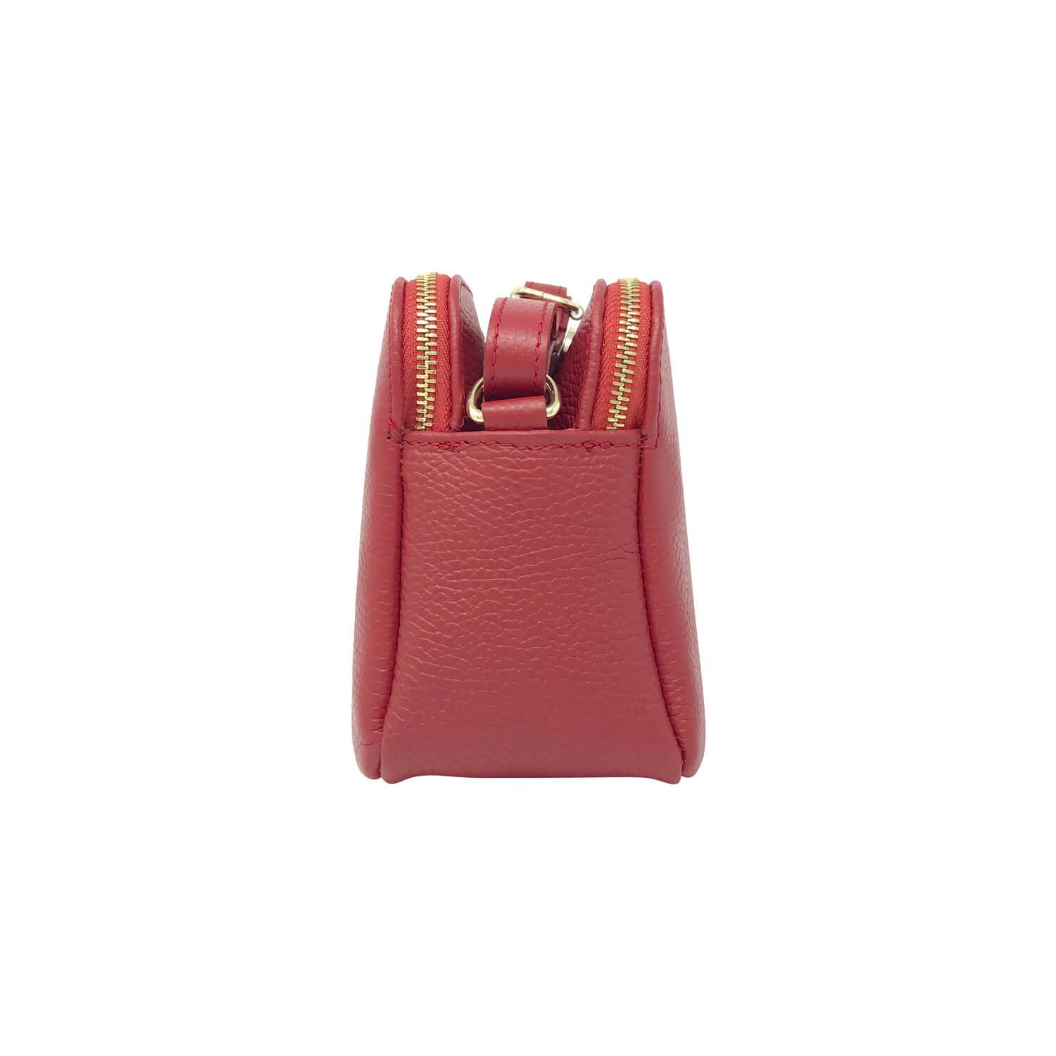 Borsa Donna a Tracolla, In Vera Pelle, Made in Italy, Modello Amina