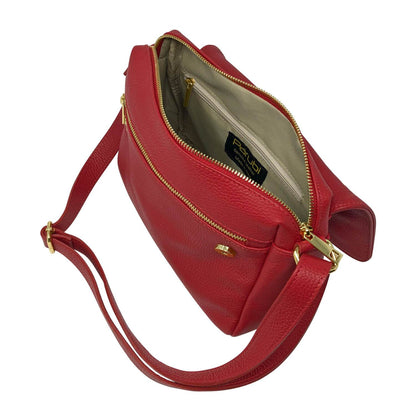 Borsa Donna Grande a Tracolla, In Vera Pelle, Made in Italy, Modello Adel Parubi Borse - vista 5