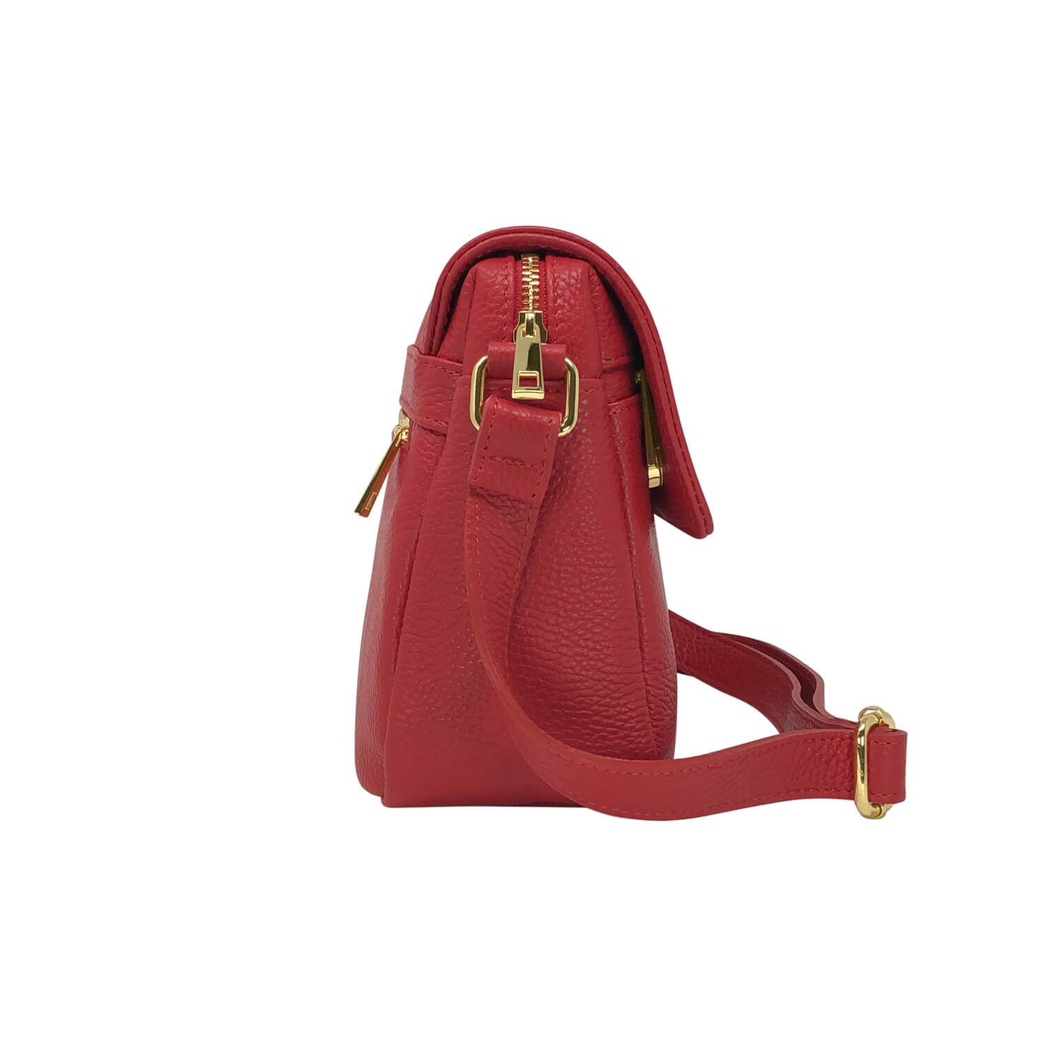 Borsa Donna Grande a Tracolla, In Vera Pelle, Made in Italy, Modello Adel