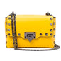 Borsa Donna a Tracolla, In Vera Pelle, Made in Italy, Modello Kelly, Colore Giallo Parubi Borse - foto prodotto