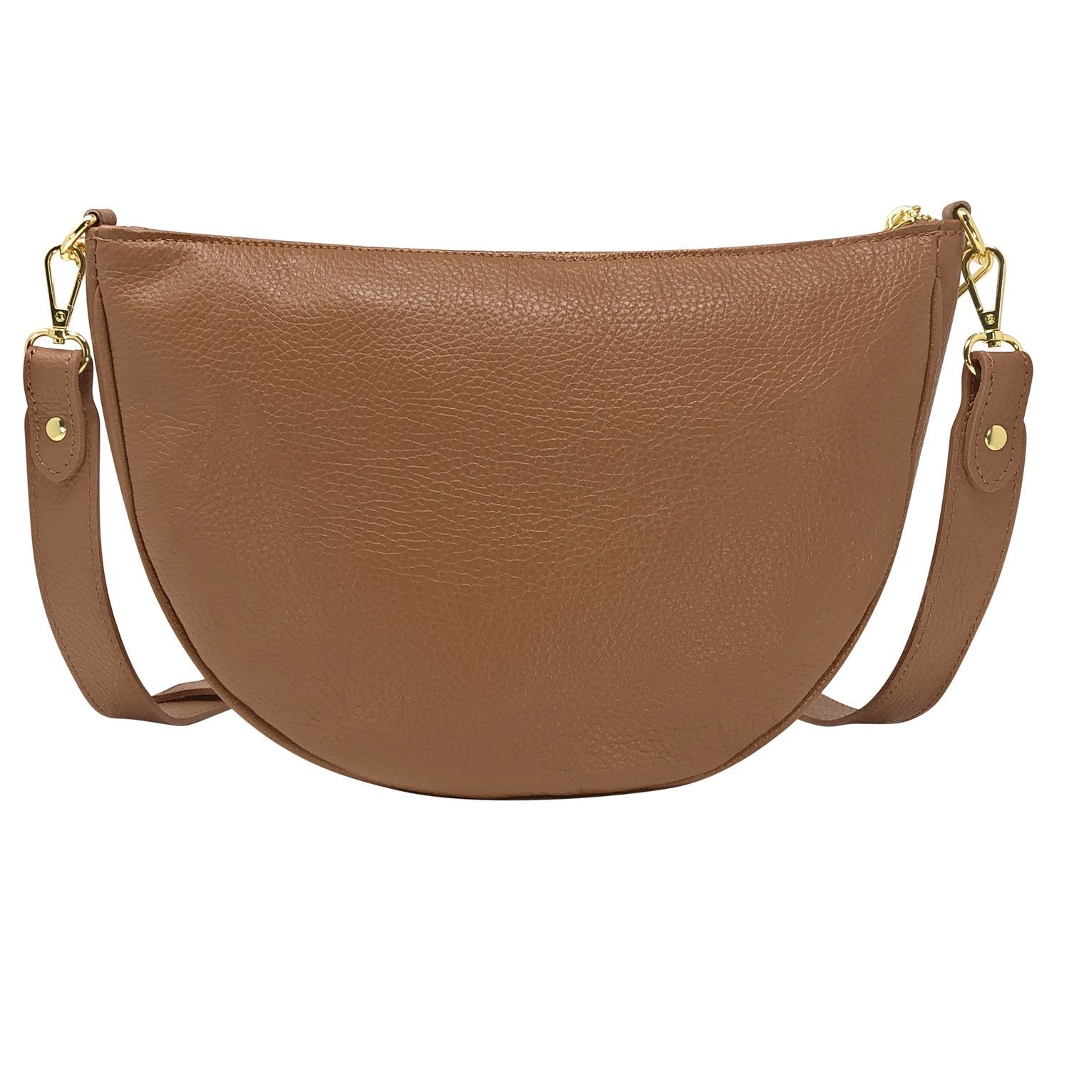 Borsa Donna a Spalla e Tracolla, In Vera Pelle, Made in Italy, Modello Glenda