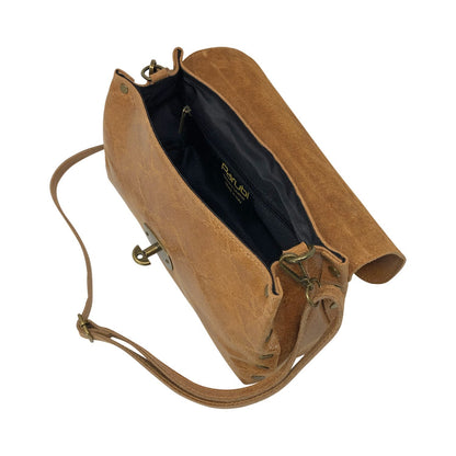 Borsa Donna a Tracolla, In Vera Pelle, Made in Italy, Modello Frida, Laminato Parubi Borse - vista 5